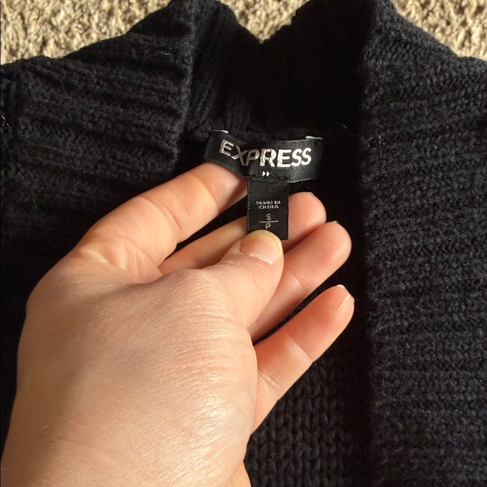 Express Classic Black Cardigan - Picture 2 of 4
